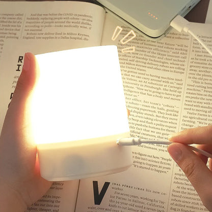 Dimmable Bedside LED Night Light Rechargeable Desktop Lamp for Bedroom Reading and Decoration