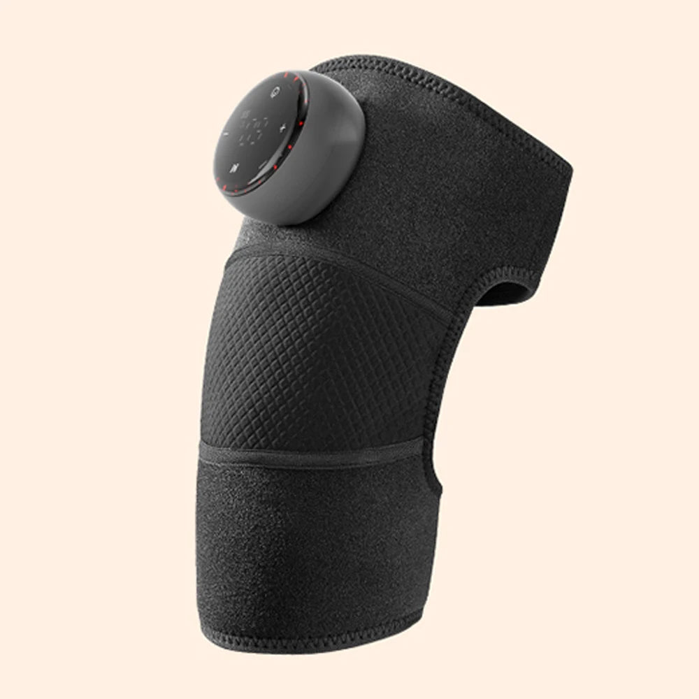 Rechargeable Electric Shoulder Massager with Heating & Vibration – Thermal Therapy Belt for Knee & Arthritis Pain Relief