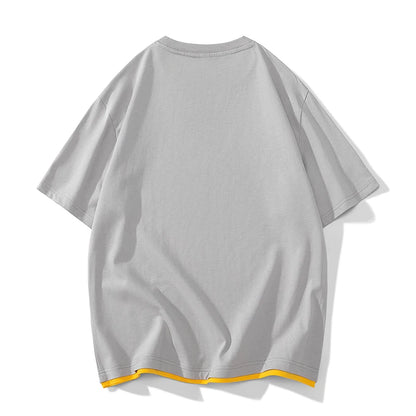 Men’s Loose Fit Letter Print T-Shirt – Harajuku Y2K Streetwear Short Sleeve Casual Tee