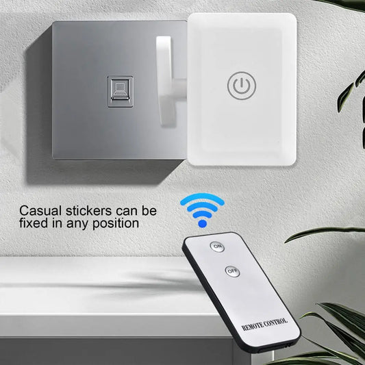 Wireless Smart Light Switch Controller with Remote – Long Range, Button Pusher to Turn Off Lights Automatically
