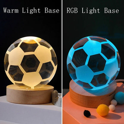 3D Laser Engraved Solar System Crystal Ball Night Light – Planet Globe Lamp for Home Décor, Astronomy Gift, Birthday Present