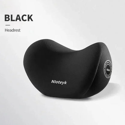 Universal Memory Foam Neck & Lumbar Support Cushion – Ergonomic Car Seat Pillow for Comfort & Posture
