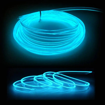 5M LED Car Interior Ambient Light Strip – Flexible Neon USB Decorative Wire for DIY Auto Styling &amp; Party Use