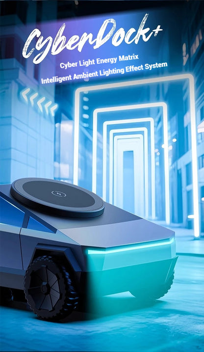 Cybertruck-Inspired 3-in-1 Qi2 Wireless Charging Station for iPhone, Apple Watch & AirPods