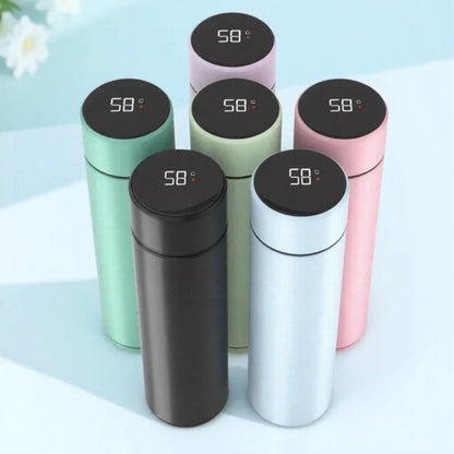 500ml Smart Thermos Bottle with LED Temperature Display – Stainless Steel Vacuum Flask, Leakproof Travel Mug for Coffee, Tea, or Milk