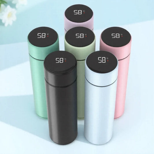 500ml Smart Thermos Bottle with LED Temperature Display – Stainless Steel Vacuum Flask, Leakproof Travel Mug for Coffee, Tea, or Milk