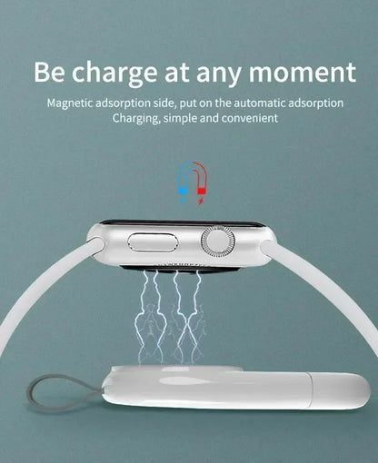 Portable Magnetic Wireless Charging Dock for Apple Watch Series 1 to 10, SE, and Ultra – Travel-Friendly Charging Stand
