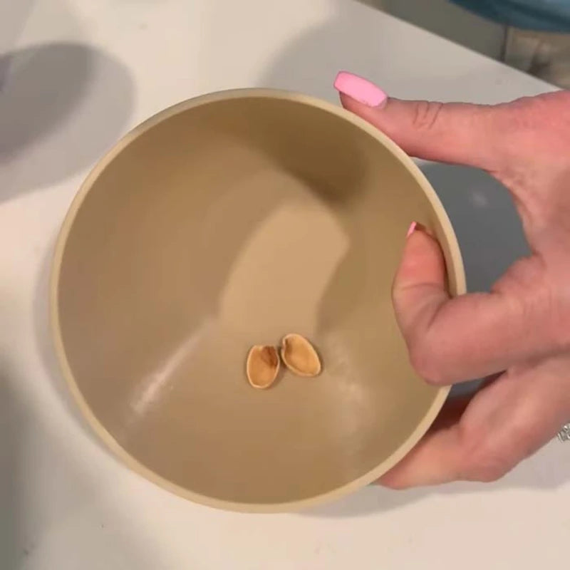 Double-Layer Snack Serving Bowl with Shell Holder – Round Storage Dish for Pistachios, Cherries, Popcorn & More