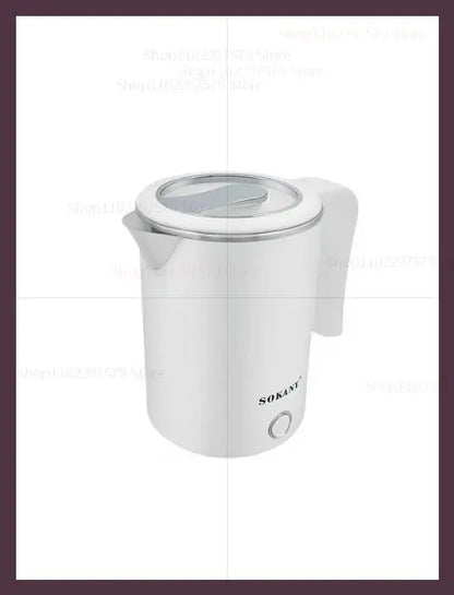 500ML Portable Electric Kettle – Stainless Steel Travel Water Boiler for Tea, Coffee, Home, Hotel &amp; Outdoor Use