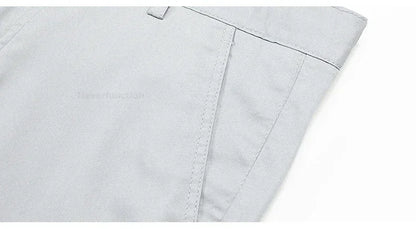 Men's Summer Bamboo Fiber Slim Fit Business Trousers – Breathable, Stylish Formal Long Pants for Casual or Office Wear