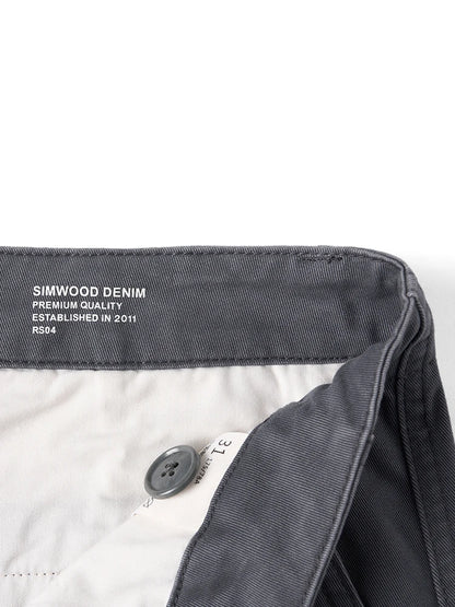 SIMWOOD Men’s Straight-Leg Chino Pants – 2025 Autumn Collection, 320gsm Washed Fabric, Plus Sizes Available