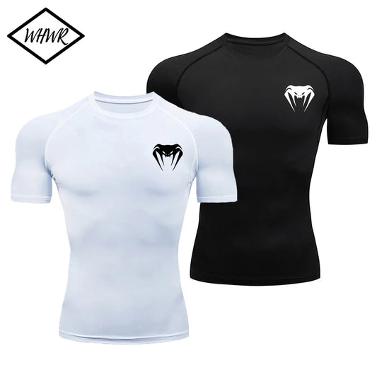 Men's Compression Workout T-Shirt – Short Sleeve Quick-Dry Gym Top for Bodybuilding, Running &amp; Sports Training &nbsp;