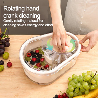 Effortless ABS Vegetable & Fruit Washing Basket – Gentle Lift Design with Drain Function