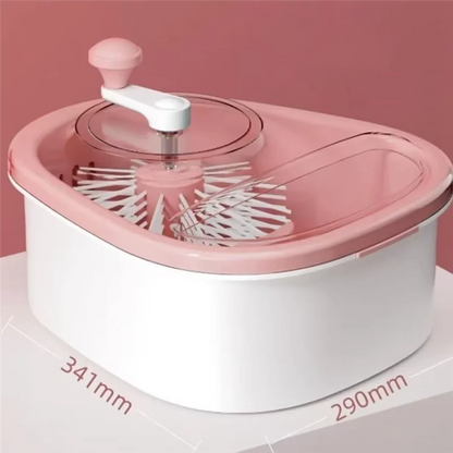 FYBL Compact Fruit & Vegetable Washer Bowl with Built-in Brush – Portable Produce Cleaning Machine