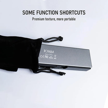 Jomaa Mini Portable Folding Bluetooth Keyboard Rechargeable for Laptop, iPad, and Phone