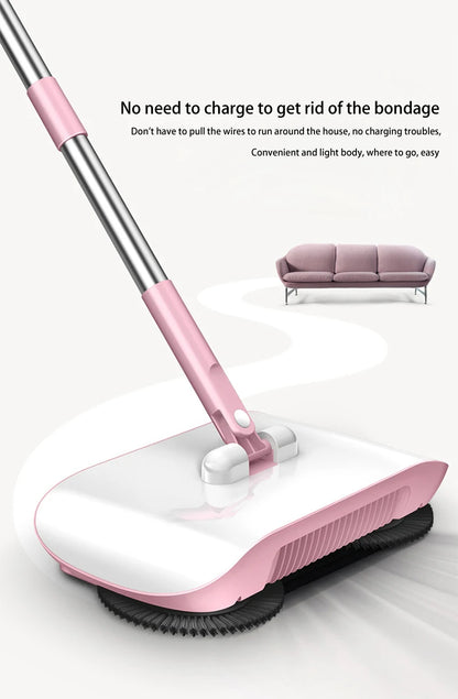 All-in-One Manual Sweeping Broom & Dustpan Set – Hand-Push Floor Sweeper & Vacuum Cleaner for Home Use