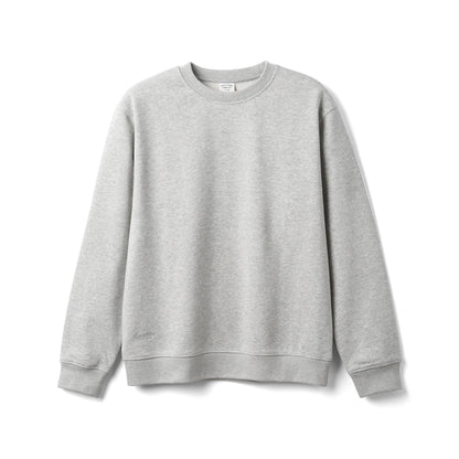 SIMWOOD 2025 Oversized 340gsm Brushed Fleece Sweatshirt – Embroidered Heavy-weight Pullover for Men