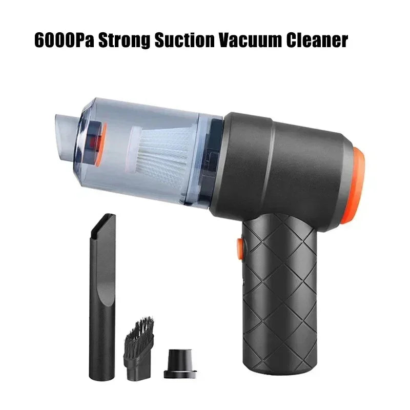 Cordless Handheld Car Vacuum Cleaner – Powerful Suction & Blower, Portable Mini Vacuum for Car and Home Use