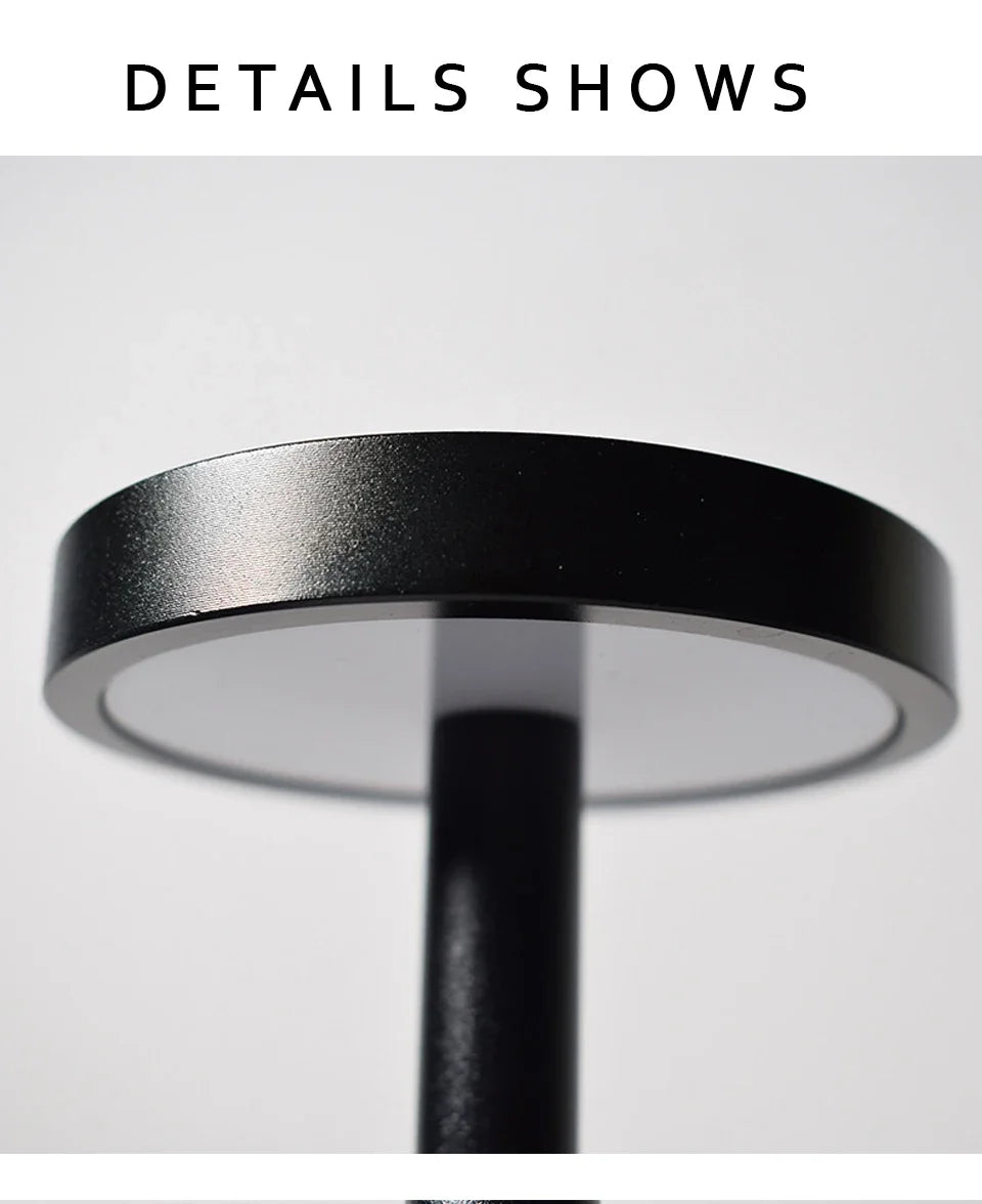 Rechargeable LED Night Light Table Lamp – Portable USB Desk Lamp for Bedroom, Restaurant, Hotel, Bar, and Living Room Decor &nbsp;