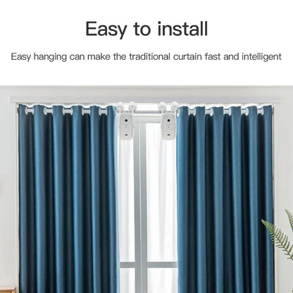 Smart WiFi/Bluetooth Curtain Opener – Automatic Electric Curtain Robot for Roman Rod & Track with Remote App Control