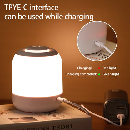 Portable USB LED Touch Sensor Night Lamp – Table and Bedside Lamp for Bedroom, Kids, and Gifts &nbsp;