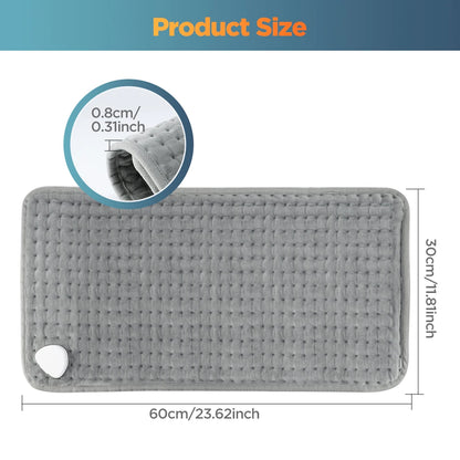 58x29CM Electric Heated Blanket Pad – Thermal Warming Mat for Sofa, Bed, and Winter Home Use &nbsp;