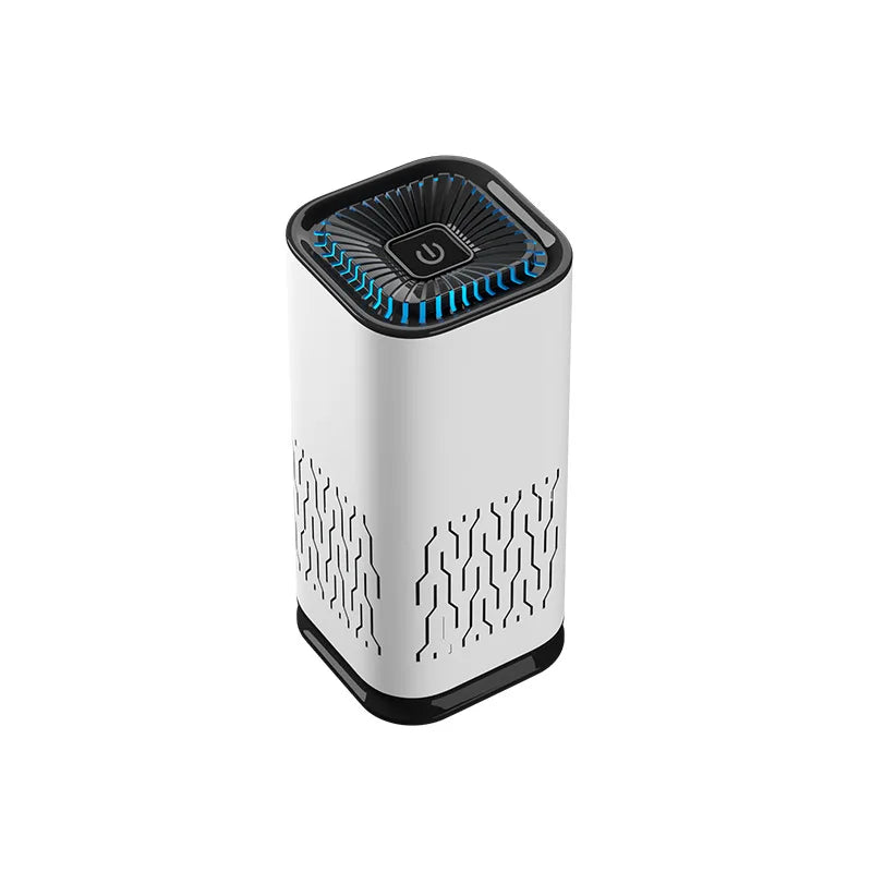 Compact HEPA Air Purifier with Negative Ions – Eliminates Smoke, Odors &amp; Formaldehyde – Ideal for Cars &amp; Bedrooms, with Aromatherapy Function