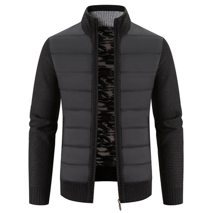Men's Knit Baseball Jacket – Autumn Winter Casual Business Pullover Sweater, Korean Style Windbreaker Jumper