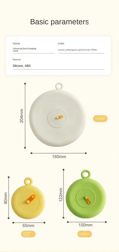 Reusable Silicone Stretch Lids – Flexible Food Covers for Bowls, Cups, Cans, and Containers &nbsp;