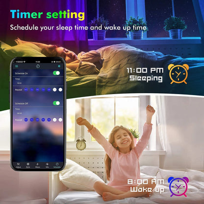 RGB LED Strip Lights with Music Sync – Flexible Lighting Ribbon for Room, Bedroom, and TV Backlight Decoration (10m/20m/30m)