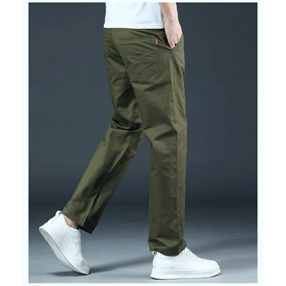 Men's Spring Loose-Fit Cotton Work Trousers – Durable Outdoor Straight-Leg Casual Business Pants &nbsp;