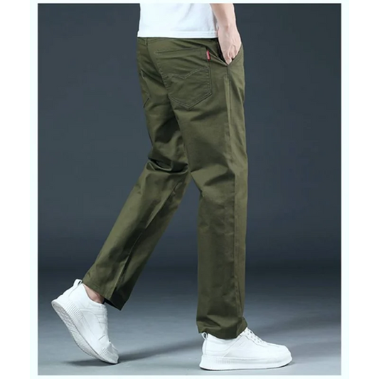 Men's Spring Loose-Fit Cotton Work Trousers – Durable Outdoor Straight-Leg Casual Business Pants &nbsp;
