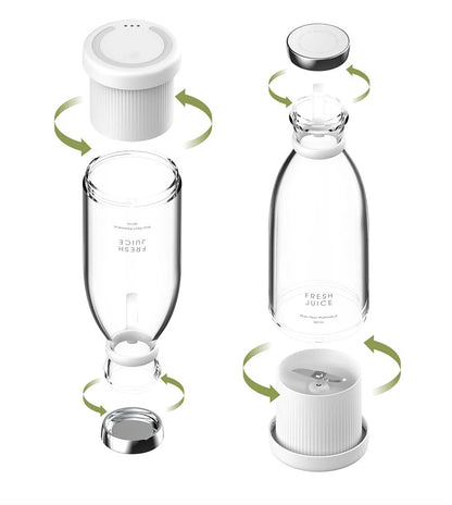 Portable Mini Electric Juicer Blender – USB Rechargeable Fruit Mixer & Multifunctional Smoothie Maker