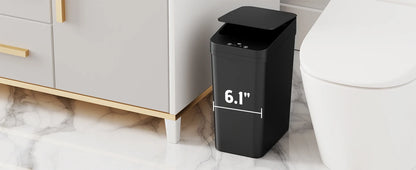 12L Smart Touchless Trash Can – Automatic Motion Sensor Waste Bin with Lid, Waterproof Electric Garbage Bin for Bathroom &amp; Kitchen