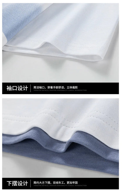 Men’s Loose Fit Letter Print T-Shirt – Harajuku Y2K Streetwear Short Sleeve Casual Tee