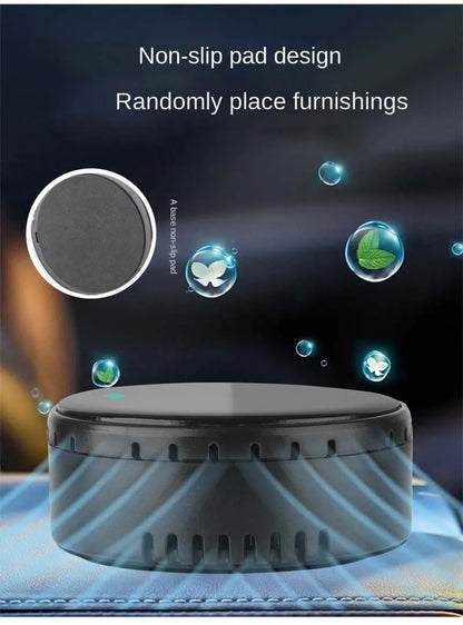 Solar-Powered USB Car Air Purifier – Compact Auto Air Freshener &amp; Odor Eliminator with Solar Charging