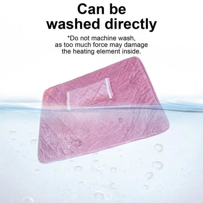 USB Rechargeable Heated Blanket – Soft Washable Electric Shawl with Heating Pocket for Naps, Travel, and Office Use – Safe & Cordless Winter Warmer