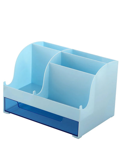 Multi-Purpose Desktop Organizer with Drawer – Large Capacity Storage Box for Pens, Stationery, Cosmetics & Lipsticks