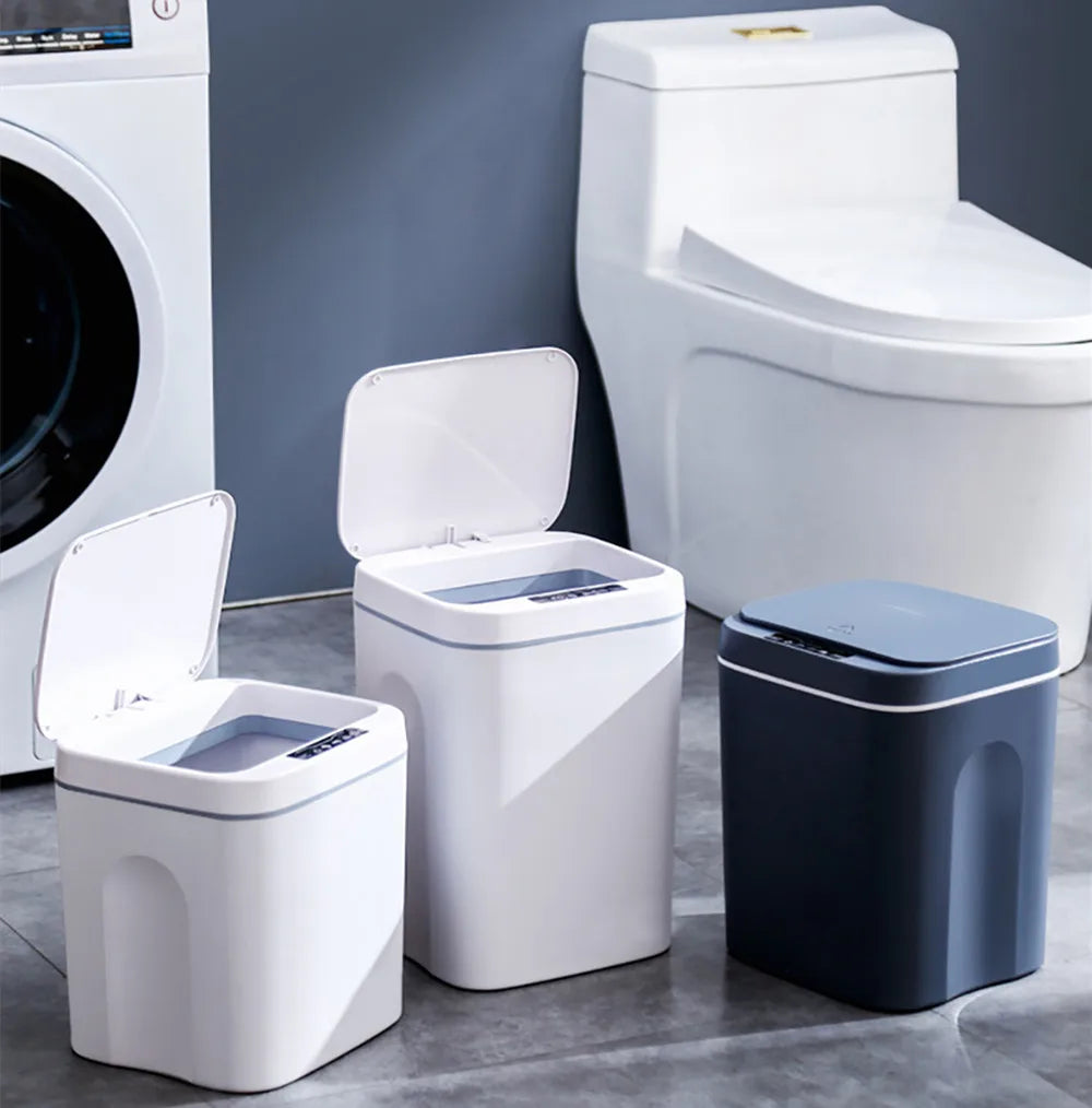 16L Smart Motion Sensor Trash Can – Touchless Automatic Garbage Bin with Lid for Kitchen &amp; Bathroom, Waterproof Electric Wastebasket