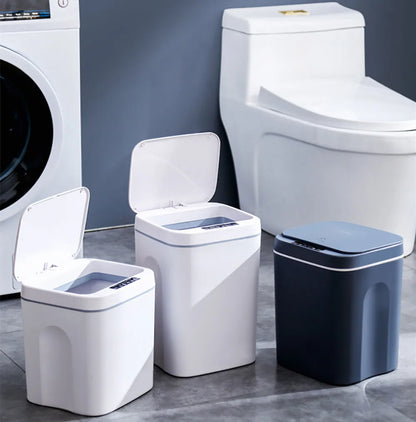 16L Smart Motion Sensor Trash Can – Touchless Automatic Garbage Bin with Lid for Kitchen &amp; Bathroom, Waterproof Electric Wastebasket