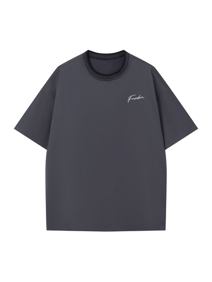 Men’s Summer Casual Crew Neck T-shirt with Unique Geometric Graphic Print — Short Sleeve Outdoor Top