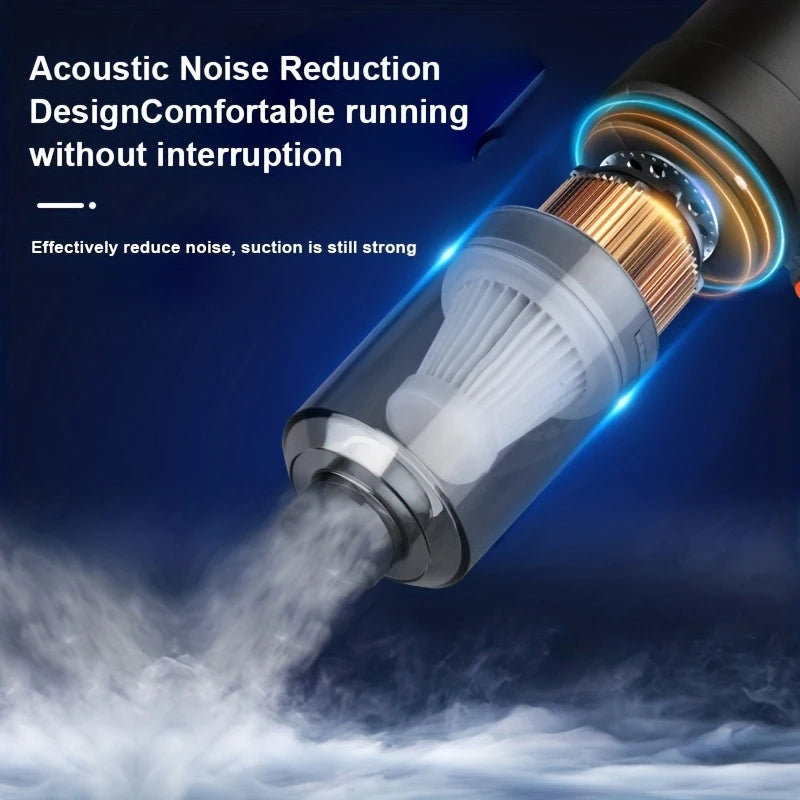 Cordless Wireless Car Vacuum Cleaner 6000Pa Strong Suction Handheld Vacuum for Home, Office, and Car Use