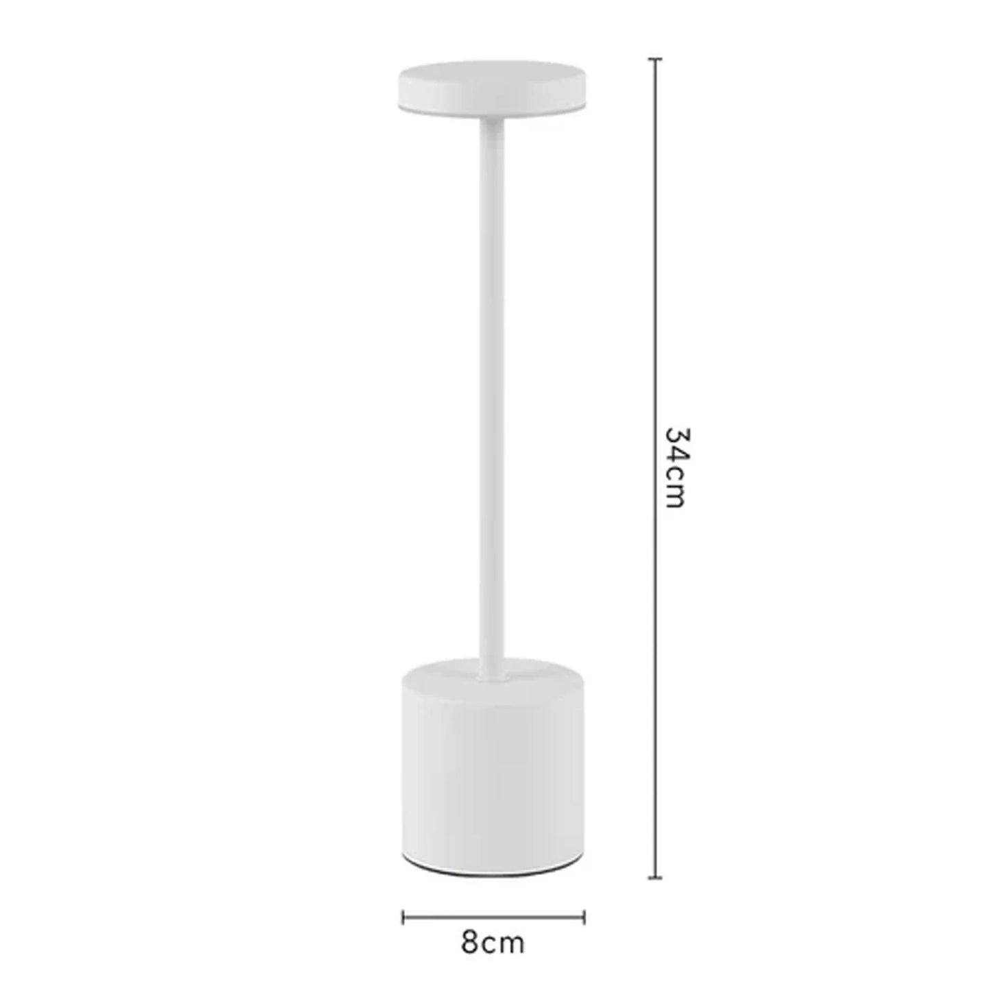 Touch Sensor LED Table Lamp – Rechargeable Wireless Night Light for Bedroom, Desk, Hotel, or Restaurant Decor