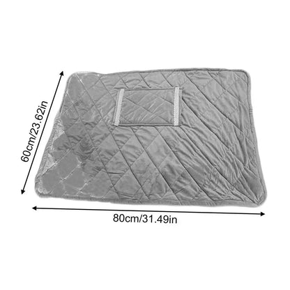 USB Rechargeable Heated Blanket – Soft Washable Electric Shawl with Heating Pocket for Naps, Travel, and Office Use – Safe & Cordless Winter Warmer