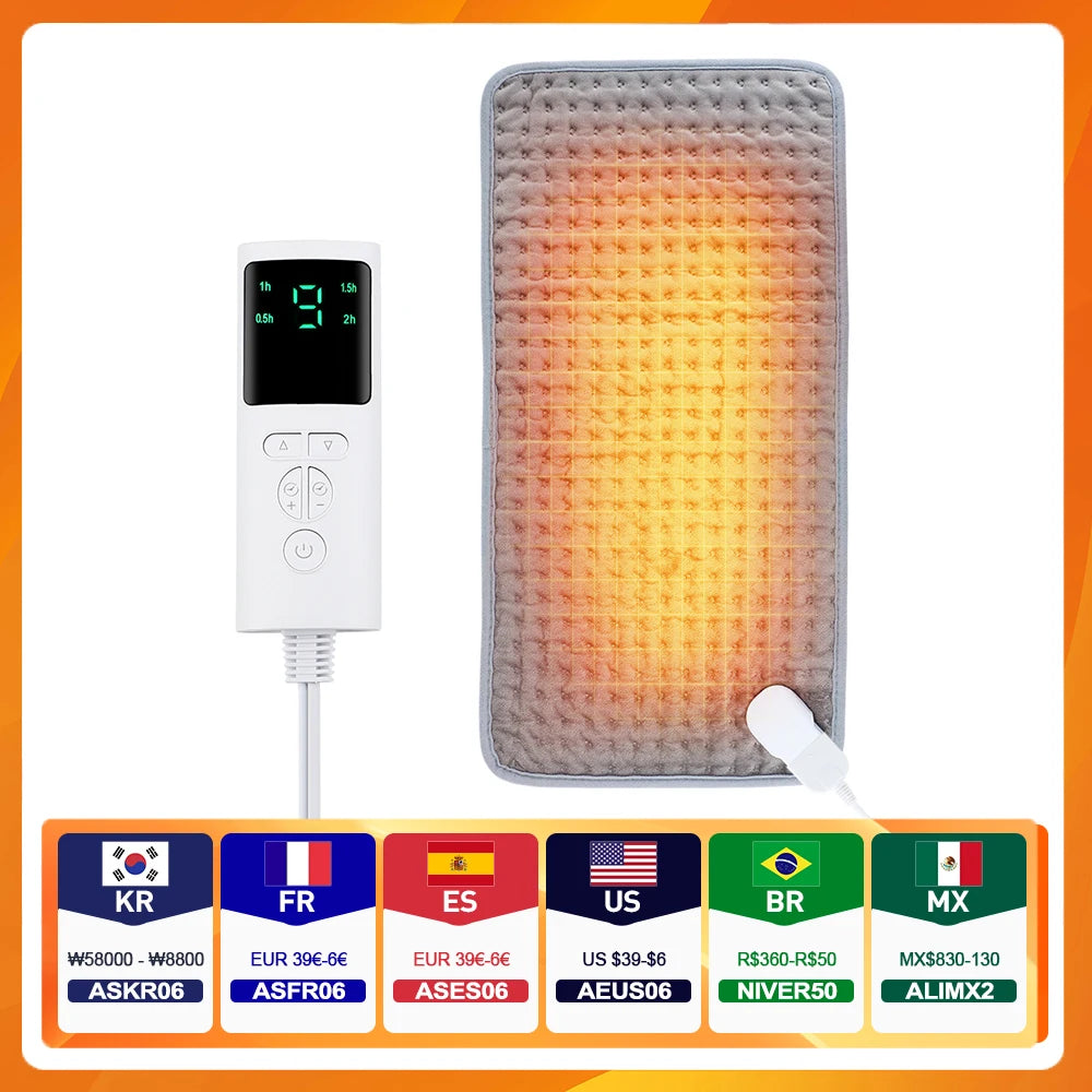 58x29CM Electric Heated Blanket Pad – Thermal Warming Mat for Sofa, Bed, and Winter Home Use &nbsp;