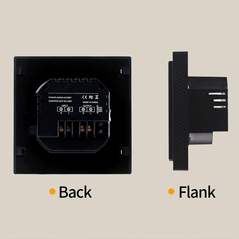 Smart LCD Touchscreen Thermostat 16A Temperature Controller for Electric Floor Heating Systems