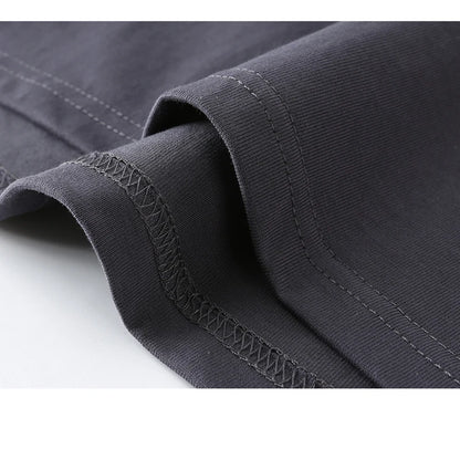 Unisex Oversized Heavyweight Cotton T-Shirt – 260gsm Basic Solid Color Hip-Hop Style Summer Tee
