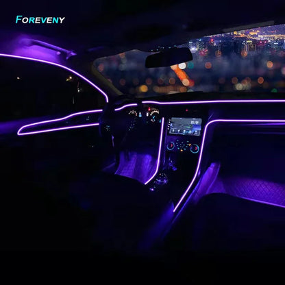 Flexible EL Neon LED Strip Light – USB Powered Car Interior Ambient Lamp (1M/2M/3M/5M)