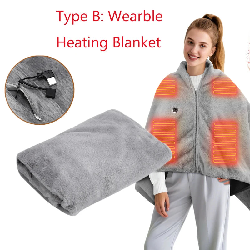 Electric Soft Heating Pad Blanket for Abdomen, Knee, Back, and Shoulder – Washable Winter Warmer for Home Use &nbsp;