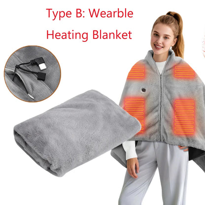 Electric Soft Heating Pad Blanket for Abdomen, Knee, Back, and Shoulder – Washable Winter Warmer for Home Use &nbsp;
